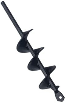 Hitopin 5 (D) * 22 (W) cm Broca de Taladro Espiral, Broca Para Tierra Excavadora de Taladro de Jardín,Broca de Barrena de Jardín,Agujero de Excavadora Para Plantar Arbustos Para Arboles