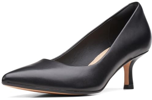 Clarks Décolleté Linvale Jerica Donna, Pelle Nera, 38 EU