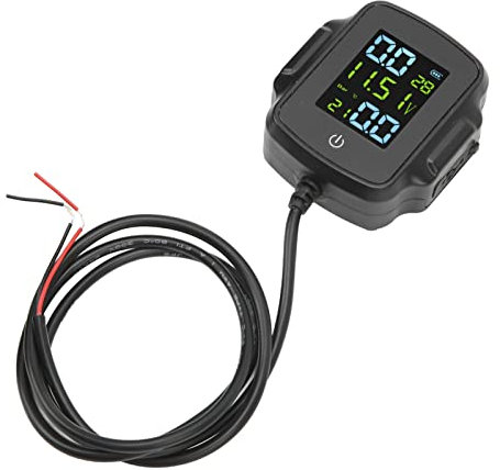 Moto TPMS, Monitor de Presión de Neumáticos de Motocicleta con Señal Estable de 12 V Profesional con Pantalla para Motocicleta