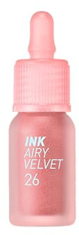 PERIPERA Ink Airy Velvet Lip Tint – Lightweight Matte Finish, Long Lasting, Moisturizing Formula (26 Apricot Peach)
