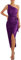 GRACE KARIN Robe de cocktail à paillettes pour femme - Sans manches - Robe de soirée pour mariage, Violet, XXL