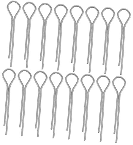 GARVALON 100pezzi Clip Cotter Zincato Per Riparazioni Motoristiche Pinne Per Camion e Trattori Facili Da Usare Resistente e Sicuro