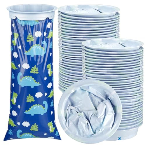 YouXiaor Spit Bags, Burp Bags with Ring, Pack of 10 Poop Bags, Car Disposable Vomiting Bags, Crushing Bag, Opaque Poop Bags, On the Go Burp Bags, Portable Burp Bags for Children Adults 1500 ml