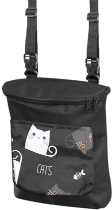 SHENGYIG Sacoche Velo Guidon, Tissu Oxford Panier Velo Avant, Noir Pochette Velo, Deux Poches Sacoche de Guidon Vélo, pour Vélo, Tricycle, Scooter