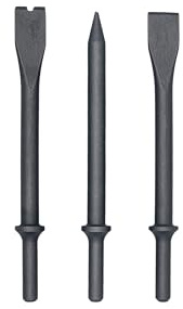 VCT 3pc Extra Long 7 Inch Air Chisel Set, Flat, Bolt Cutter, and Tapered Punch Chisels