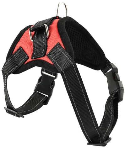 Dog Harness Mesh Breathable Comfortable Pet Vest, Soft Breathable Padded Puppy Harness for 8 Weeks+ Training and Walking, Lightweight Comfortable Dog Harness Vest with Secure Fit for Pets