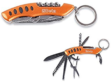 Beta 9586K - Coltellino multiuso in acciaio, 10 funzioni