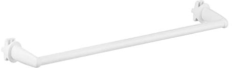 Paire de Porte-Serviettes Handy 30 sans Trous pour la Salle de Bain, Auto-vissant au radiateur sèche-Serviettes sans perçage - Fabriqué en Italie - Blanc