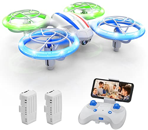 DEERC D23 Mini Drone with 720P HD FPV Camera for Kids, Bright LED Lights