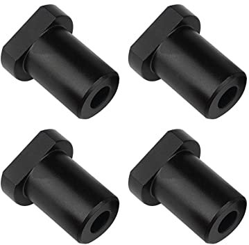 YWNYT Woodworking Bench Dogs, 4PCS Table Workbench Auxiliary Tool DIY Positioning Bench Fit for 19/20mm Dog Hole Planing Stop Bench Dogs Aluminum Alloy Workbench Table Accessories (Black,19mm)