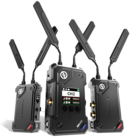 Hollyland Cosmo C2 Wireless Video Transmission System (Schwarz, 2 Sender + 1 Empfänger)
