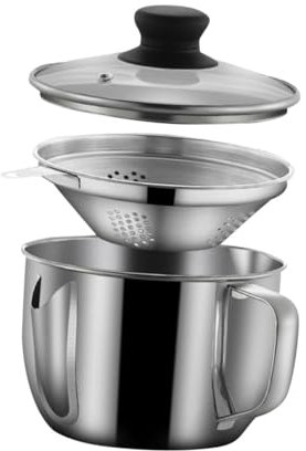 OFFSCH Recipiente Separador De Grasa Inoxidable Filtro De Grasa Colador De Salsa Tazón Herramienta De Cocina Hogar