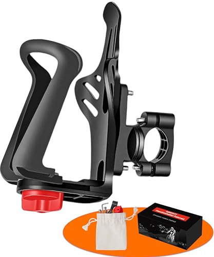 SUNFATT Flaschenhalter Fahrrad-[50-75mm]-2025 Größenverstellbare Getränkehalter Fahrrad,montierbar an Rahmen oder Lenker.Trinkflaschenhalter für Fahrrad,MTB,E-Bikes,E Scooter,Rennrad,Kinderwagen