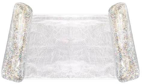 Amaca Galleggiante Piscina, Letto Galleggiante Gonfiabile, Materassino Piscina Con Rete, Poltrona Gonfiabile, accessory Per Piscine Estivi, 130 × 70 CM