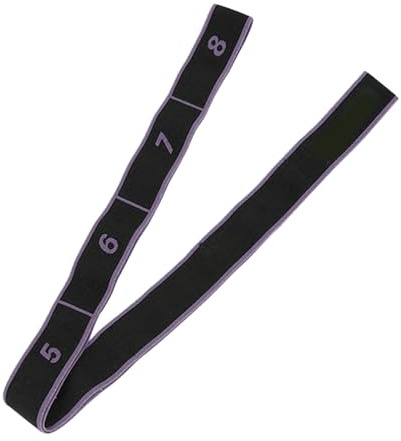 BUBEFSKD Bande de résistance extensible avec 8 bandes élastiques élastiques pour fitness, étirement, fitness, yoga, Pilates, danse