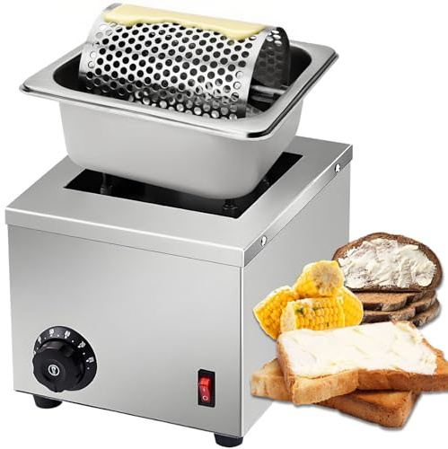 QUGURLID Electric Butter Wheel Warmers for Spreads Butter Evenly to Bread, Stainless Steel Butter Roller for Butter Sauces or Oil, for Indoor/Outdoor Picnics