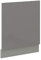 Frontblende Geschirrspüler integriert 60 cm Grau Hochglanz Küche Grey Bianca