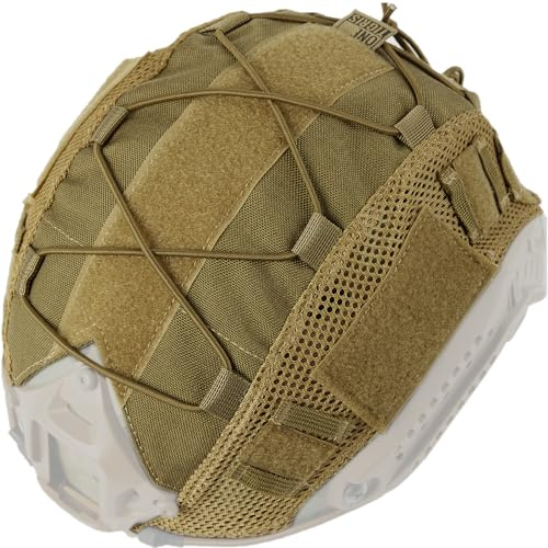 OneTigris Taktiskt hjälmöverdrag 06 snabbhjälmskydd hjälm skydd för ballistisk snabbhjälm i storlek L & snabb PJ hjälm i storlek L/XL