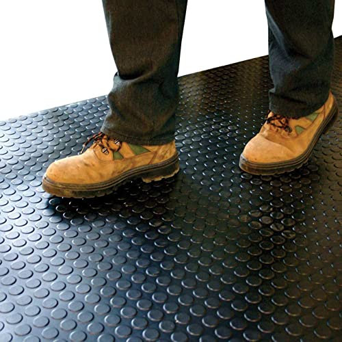 Gummimatte antirutschmatte Groß Gummimatte für Garage/Haus/Fitnessraum/Küche/Boden, 3 mm dick Wasserdicht Gummibodenrollen, Schwarz, 1m 1,5m 2m 3m 4m 5m 6m lang