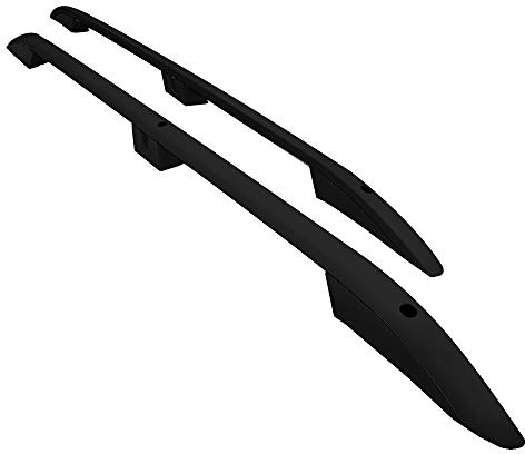 RE&AR Tuning Compatible con Opel Combo C 2001-2011 (Distancia entre ejes Corta L1/H1) Rieles de Techo Portaequipajes de Techo (Modelo Adhesivo) Negro