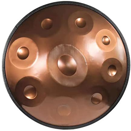 MXHACD Handpan Tamburo Handpan 9 Note 432hz Re Minore 22 con Borsa Morbida per Handpan, Percussioni Armoniche per La Guarigione del Suono, Meditazione Personale