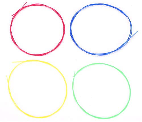 Juego de Cuerdas Coloridas para Ukelele de 4 Piezas, Reemplazo de Cuerdas de Metal con Sonido Claro, Diseño Conveniente para Ukelele, Bonito para Músicos