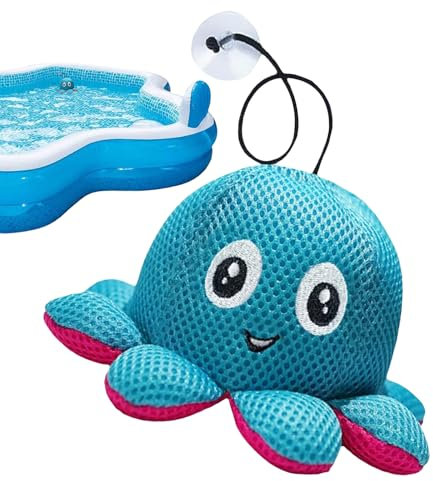 Assorbe la schiuma per vasca idromassaggio, detergente per piscina a forma di polpo, 17,5 x 8,5 cm, spugna filtrante riutilizzabile, azione di pulizia profonda, prestazioni di lunga durata per hotel