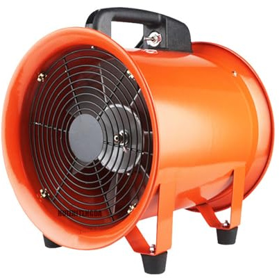 LVSEWOA Ventilador axial portátil de 8 Pulgadas, Extractor Industrial de Alta Potencia, Equipo de extracción de Humos, Apto para Cuevas, túneles y fábricas (180 W)