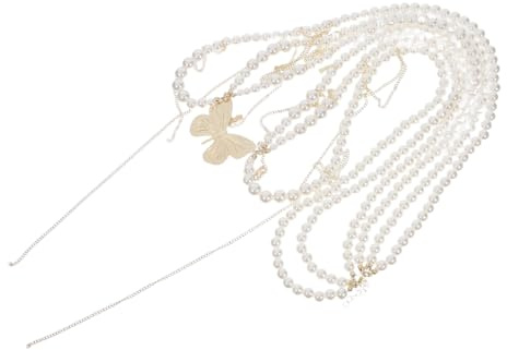 VERDANVERSE Da Sposa Maglione Multistrato Boho Collana Con Nappa Catene Da Sposa Pancia Ciondolo Bikini Per Fianchi Cintura Di Farfalla