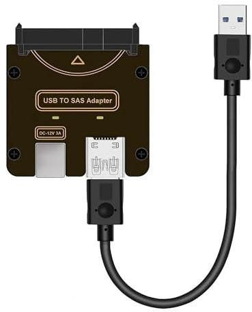 Sintech Carte adaptateur SAS vers USB 3.0, USB 3.0 type A SAS SATA pour disque dur SSD 2,5 3,5