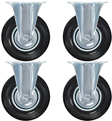 Generico Rotelle Fisse 4 pz 125 mm,Commercio e Industria,Movimentazione di materiali-143447