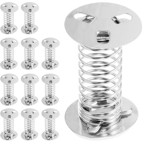 NOLITOY 12piezas Muelles Oscilantes para Muñecas de Resorte Base de Resorte Pegamento para Manualidades DIY Accesorios de Repuesto para Montaje de Tablero de Instrumentos