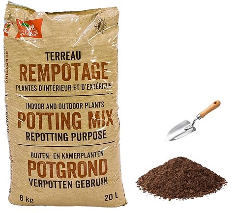 LA PLAINE CHASSART - Terreau Rempotage 20L - Solution Spécifique pour Plantes en Pot - Toutes Les Variétés de Plantes d'Intérieur & Extérieur - Plantes Vertes & Fleuries
