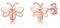 Philip Jones Rose Gold Plated Bumble Bee Earrings