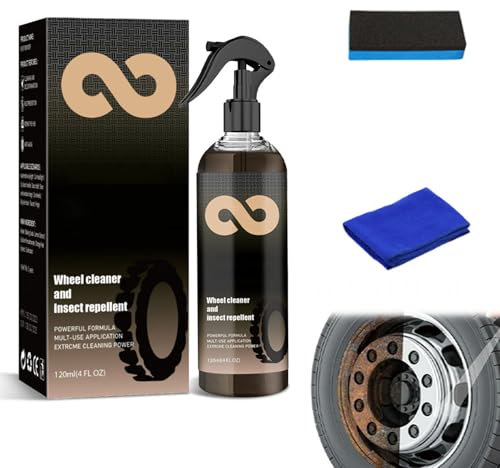 Perfetto per La Pulizia di Ruote e Pneumatici,Trattamento per Cerchi e Pneumatici,Pulitore Cerchi e Gomme,Auto Wheel Rim Cleaner,Detergente per Cerchioni e Rimozione della Polvere dei Freni