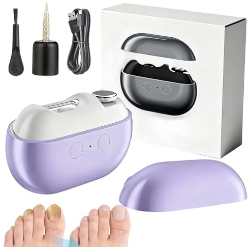 2026 Professionnel Coupe Ongle Électrique pour Pied et Main, Lime a Ongle Electrique 3-en-1 avec LED,Rechargeable et Silencieux,Pour Ongles Durs et Épais,Idéal pour Bébé,Adultes et Seniors (B)