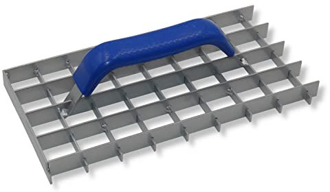 DEWEPRO Râpe à grille (bot) – Râpe de nettoyage – Lisseur – Largeur de la grille : 30 x 30 mm – Dimensions : 285 x 145 mm – Râpe abrasive