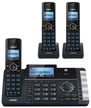 VTech DS6251-3 DECT 6.0 2-line Cordless Digital answering System