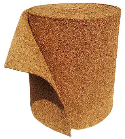 MW.Shop.24 Kokosmatte 100% Biologisch Winterschutz für Pflanzen Kälteschutz 25cm / 50cm / 75 cm / 100cm Breite (75cm x 5m)