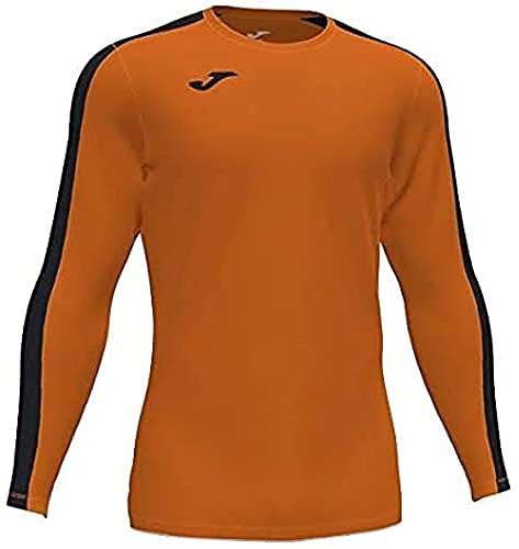 Joma Academy T-Shirt, kurzärmelig, für Herren L Orange-Schwarz