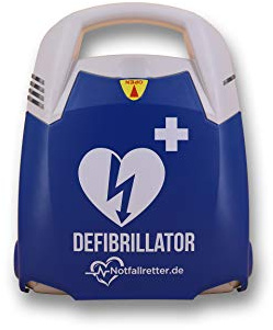 Notfallretter® Defibrillator AED+, 10 Jahre Garantie Schiller Deutschland, aktiver HLW-Assistent, HLW Feedback FreeCPR®, man. Schockauslösung, Vollausstattung, MDR-zertzfiziert
