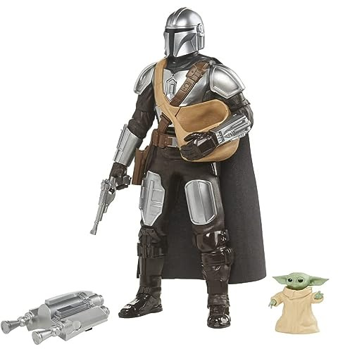 Star Wars Galactic Action The Mandalorian & Grogu Figuren, interaktiv, elektronisch, Maßstab 30 cm, für Kinder ab 4