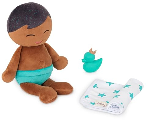 LullaBaby – 14-Inch Bath Doll – Warm Skintone & Blonde Hair Baby Boy with Accessories – Soft Plush Body – Real Water Play – Toddler Toy – Ages 2+