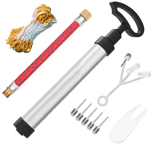 Inflator-Set, Fußball-Basketball-Volleyball-Luftpumpe, Schlauch-Luftpumpe, Ballpumpe Mit Nadel, Aufblasbare Handpumpe, Basketball-Zubehör, Geeignet Für Verschiedene Sportbälle