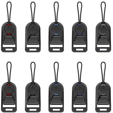 AABDTYYD Adaptateur de Courroie D'appareil Photo, Boucle de Sangle D'appareil Photo Universel, Caméra Accessoires, Connecteur de Sangle L'appareil Photo 5 Couleurs Pack de 10