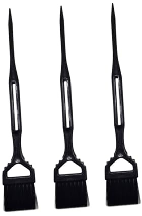 Generico Spazzola per Tintura Chioma Colore Casuale Pennello Applicatore 3 Pezzi per Colorare Chioma Setole in Pp per Uso Domestico e Salone Professionale