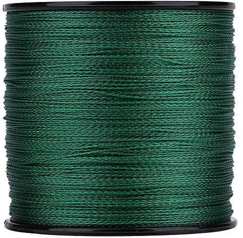 GLOGLOW Fil de pêche tressé 1 pièce 300 m PE 4 brins super résistant Lignes de pêche multi-filaments Vert (6)