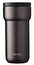 Mepal - Isolierbecher Ellipse - 4 Stunden heiß & 8 Stunden kalt - Thermobecher für Unterwegs - Geeignet als Tee & Kaffeetasse zum Mitnehmen - Passt in alle Becherhalter - 375 ml - Titanium
