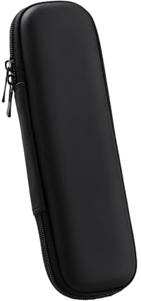 1 pieza de estuche para lápices con carcasa dura negra, bolsa de almacenamiento portátil impermeable, estuche para lápices con cadena multifuncional, adecuado para bolígrafos de gestión, bolígrafos de
