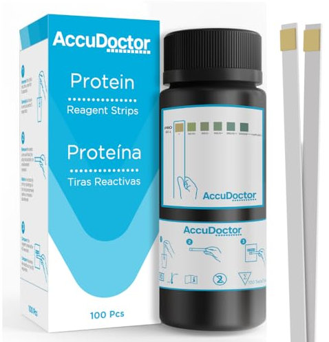 100 Accudoctor urine protein test strips uronalisis protein urine strips rapid c-reactive protein test urine test strip for protein urine test strip